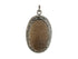 Pave Diamond  Carved Smokey Topaz Pendant, (DGM-8001)
